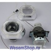 Декоративная маска с Ангельскими глазками к биксеноновой линзе Am Light Q5 H4 D2S Quoris 